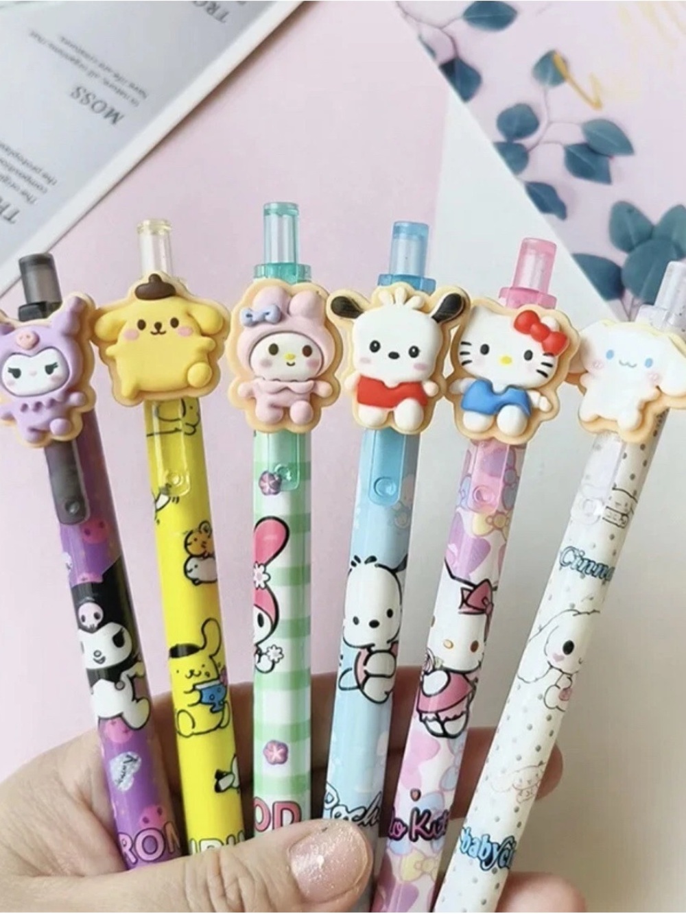 Sanrio Kawaii Cookie Character Pens 6-PC Set NEW!
